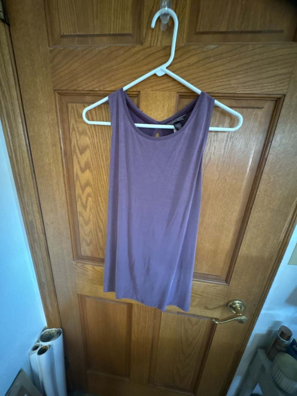 Victoria's Secret Purple Twist Back Tank Top Size L